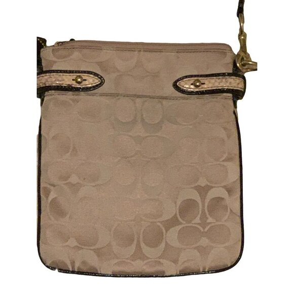 Coach‎ Colette Signature Python Swingpack Beige Cross body bag - Picture 2 of 4